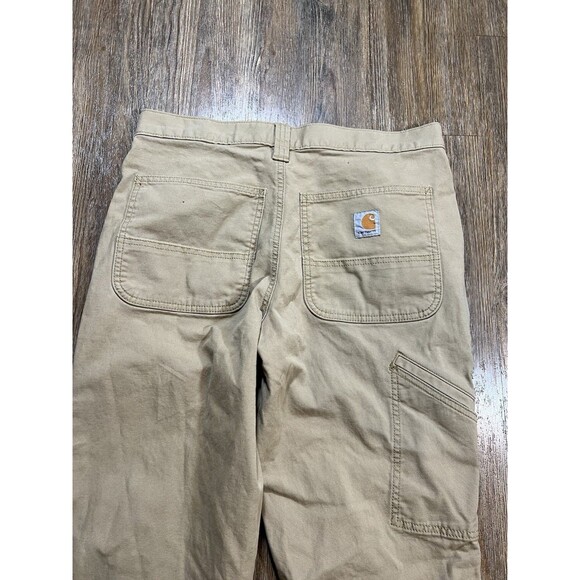 Carhartt Work Pants Men's 31x32 Rugged Flex Relaxed Fit Canvas BN2291 Brown - Picture 8 of 10